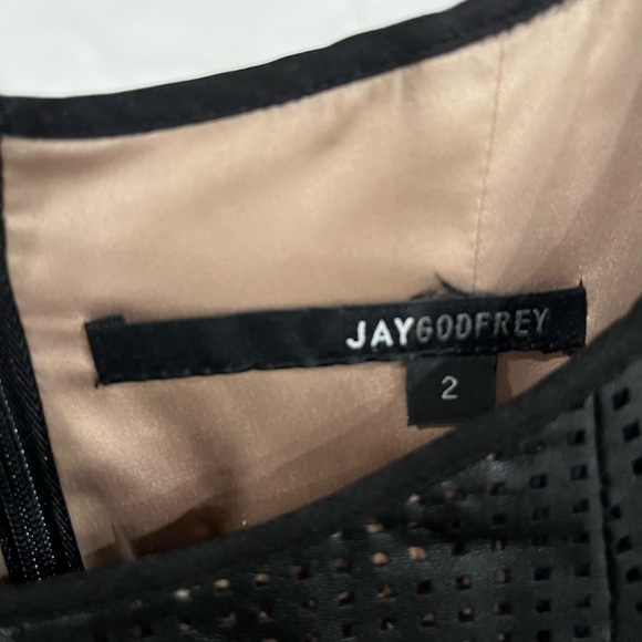 Jay Godfrey vegan leather fit and flare dress - Picture 5 of 7